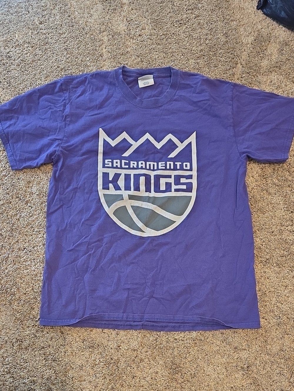 Port and Company Unisex Purple Sacramento Kings LARGE T-Shirt